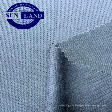 Tissu en maille d&#39;oeillet 100% polyester Silver Dry Dry Fit pour vêtement